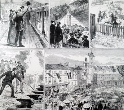 A abertura dos caminhos-de-ferro de Newbury e Didcot de Unbekannt