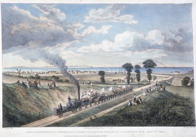 A abertura da Canterbury & Whitstable Railway, Kent, 3 mai 1830 de Unbekannt