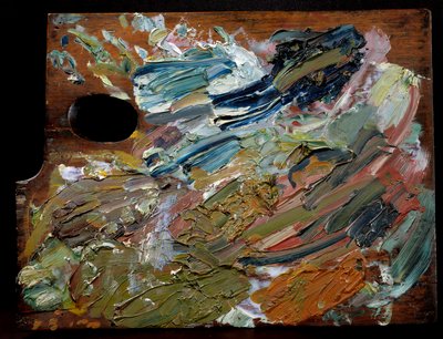 A paleta do pintor holandês Vincent Van Gogh (1853-1890), 35 cm de Unbekannter Künstler