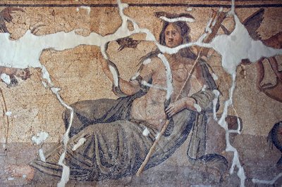 Thetis entre os Peixes Mosaico, de Iskenderum, Turquia de Unbekannt