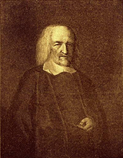 Thomas Hobbes (gravura) de Unbekannter Künstler