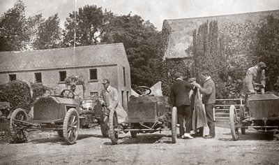 Três automóveis Gordon Bennett Napier de Unbekannt