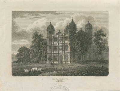 Tixall Hall - Gatehouse: gravura, 25 de novembro de 1775 de Unbekannt