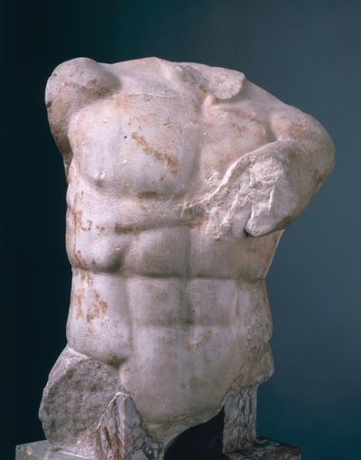 Torso de um atleta, grego (mármore Pariano) de Unbekannt