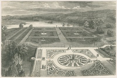Trentham Gardens: gravura em xilogravura, séc. de Unbekannt