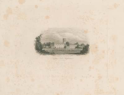 Trentham Hall: gravura em aço de Unbekannt