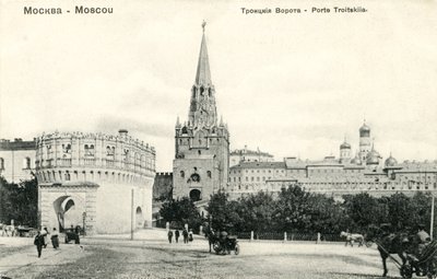 Troitskaia Bashnia (Porta da Trindade), Moscovo de Unbekannter Künstler