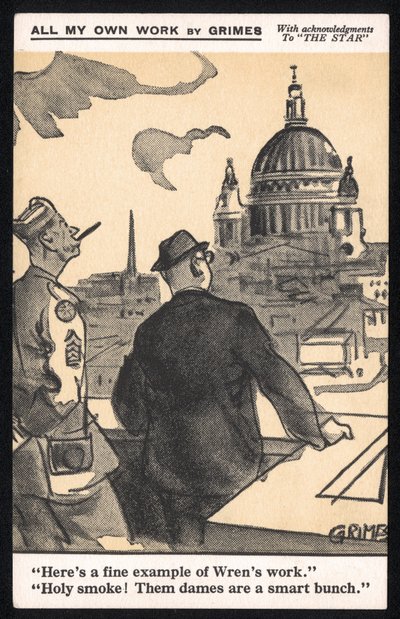 Reino Unido : Um postal humorístico produzido durante a Segunda Guerra Mundial por Raphael Tuck & Sons Ltd de Unbekannt