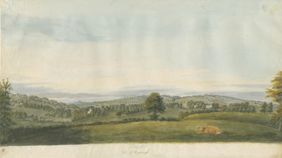 Vale of Shugborough: pintura em aquarela, nd [final do século XVIII] de Unbekannt