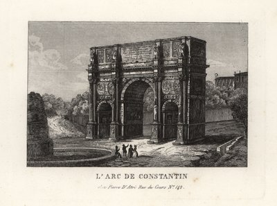 Vista do Arco de Constantino, Arco di Costantino, Roma de Unbekannt