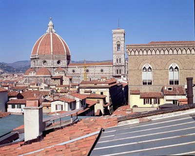 Vista da Catedral, Campanile e Orsanmichele (foto) de Unbekannt