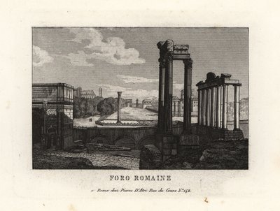 Vista do Fórum Romano, Forum Romanum, Roma de Unbekannt