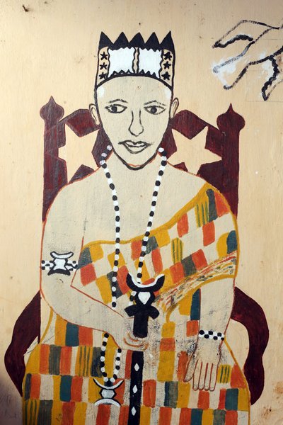 Pintura de parede de Voodoo num convento. Togoville, Togo de Unbekannt