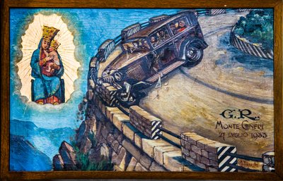 Imagem votiva na igreja de peregrinação Madonna del Sassoon Locarno, Ticino, Suíça, Locarno, Ticino, Suíça, Europa (foto) de Unbekannter Künstler