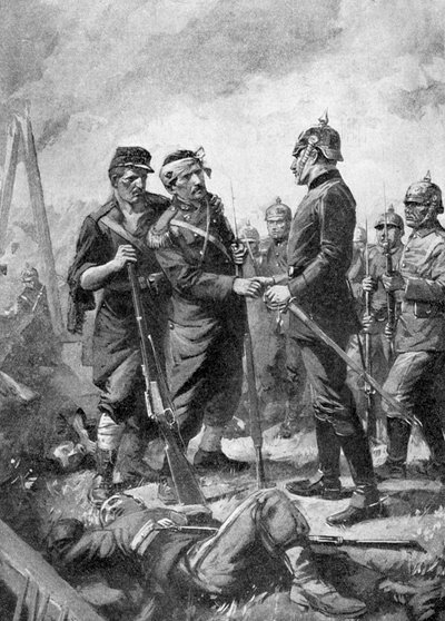 I Guerra Mundial - Ferido francês 1914 de Unbekannter Künstler