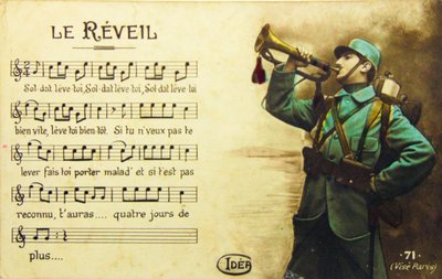 Guerra 14/18 O Despertar, início do século XX (cartão postal) de Unbekannter Künstler