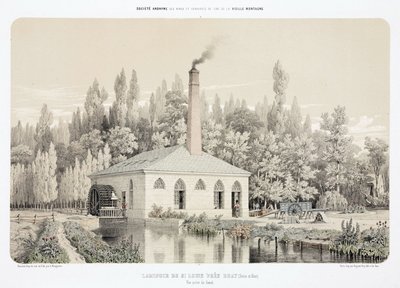 Water Power, Laminador de Zinco Pré-1900 (Laminoir), Saint Louis, perto de Bray, França de Unbekannt