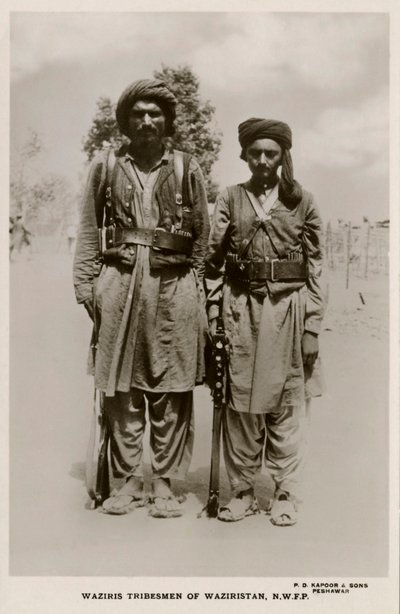 Tribos waziris do Waziristão, N.W.F.P. de Unbekannter Künstler