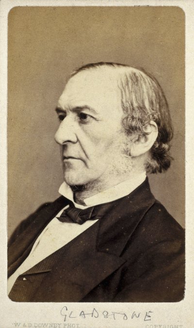 William Ewart Gladstone, estadista liberal inglês, c 1870s de Frederick (attr. to) Barnard