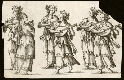 Mulheres jogando alaúdes de Unbekannt