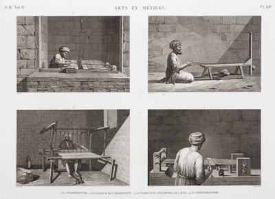 Wool & Worsted, Weaving Weaving, Egito, c 1798 de Unbekannt