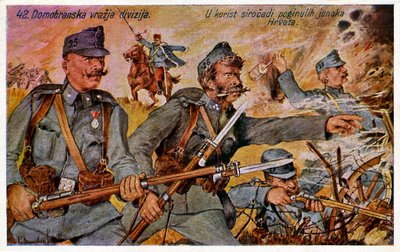 Primeira Guerra Mundial: "Divisão do Diabo" croata de Unbekannter Künstler