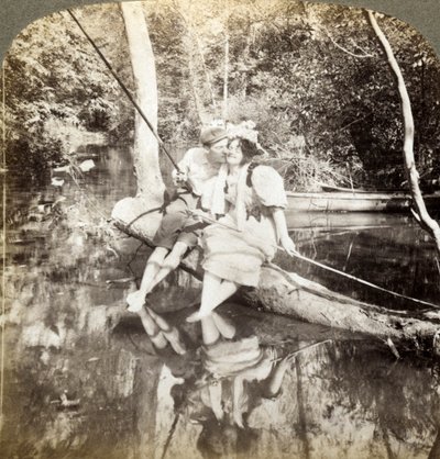 Uma pesca cheira. de Underwood and Underwood