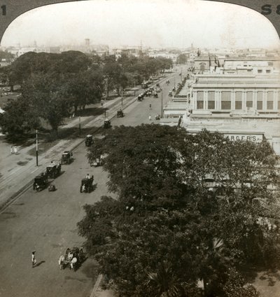 Chowringhee Road, Calcutá, Índia, c1900s. de Underwood and Underwood
