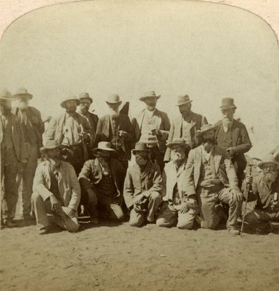 Comandantes principais do General Cronjes após a rendição, África do Sul, Guerra dos Bôeres, 1900. de Underwood and Underwood