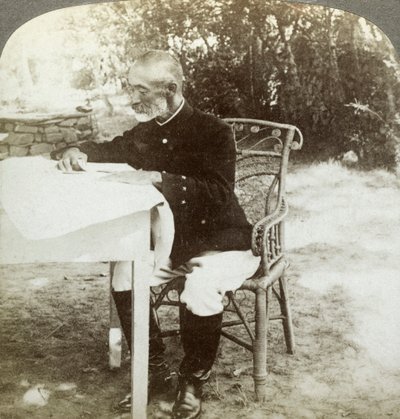 General Nogi na sede japonesa, Port Arthur, Manchúria, c1904-1905. de Underwood and Underwood