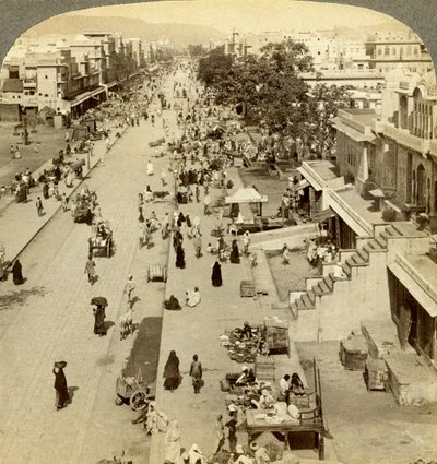 Jauhri Bazaar, Jeypore, Orissa, Índia. de Underwood and Underwood