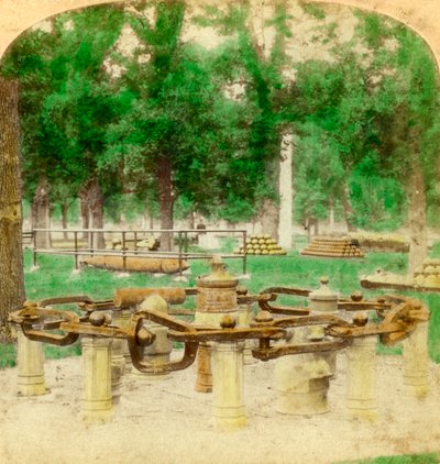 The Great Chain, Trophy Point, West Point, Nova York, EUA, 1901 de Underwood and Underwood