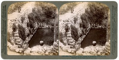 A piscina de Siloé, nos arredores de Jerusalém, Palestina, 1900. de Underwood and Underwood
