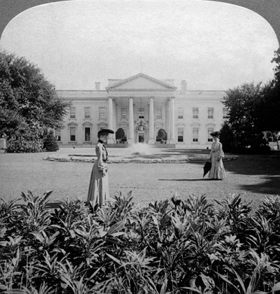 A Casa Branca, Washington DC, EUA, c final do século XIX. de Underwood and Underwood