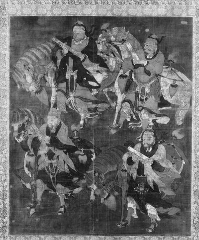 Quatro Divindades com Cavalos. de Unidentified.
