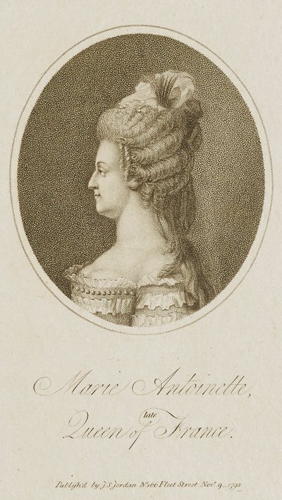 Maria Antonieta, antiga rainha de França de Unidentified