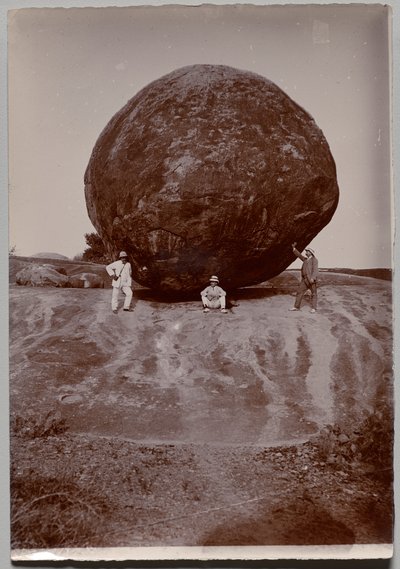 Bola de Manteiga de Krishna, Mahabalipuram de Unidentified Photographer