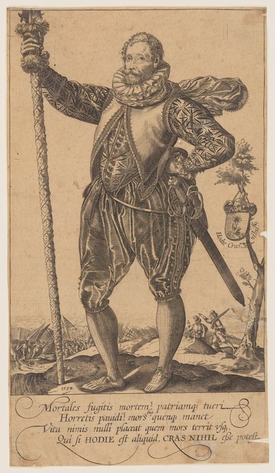 Um homem-pique virado para a esquerda de Unknown