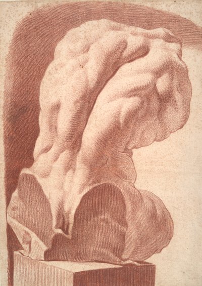 Estudo acadêmico de um torso de Unknown