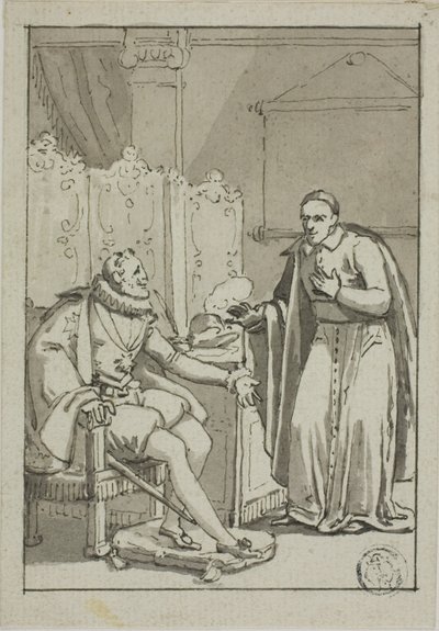 Audiência do Cardeal com Henrique IV de Unknown