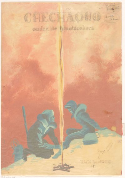 Desenho da banda para: Jack London, Chechaquo entre os garimpeiros (Chechaquo e veteranos), 1958 de Unknown
