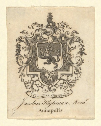 Placa de livro de Jacob Tilgham de Unknown