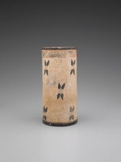 Vaso de Cacau com Design Floral de Unknown