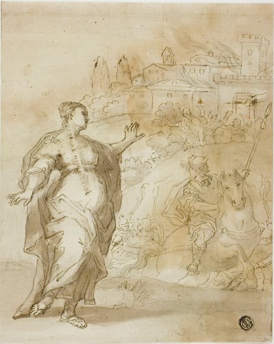 Cassandra Antes da Cidade Ardente de Tróia de Unknown