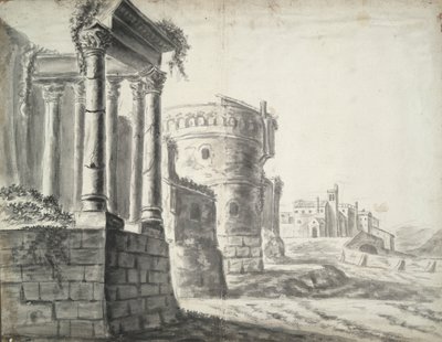 Ruínas clássicas e outros edifícios de Unknown