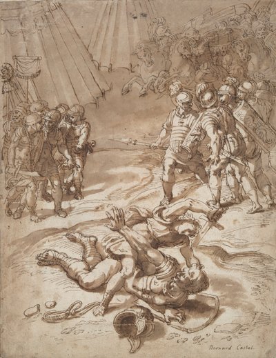 David Killing Goliath de Unknown