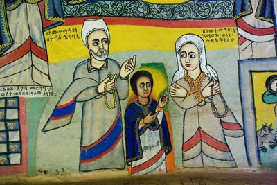 Debre Sina Maryam Igreja, Gorgora, Lago Tana, Etiópia, África de Unknown
