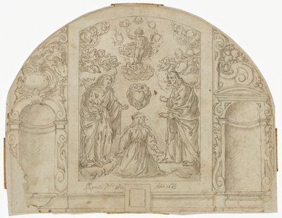 Desenho para um frontispício de Unknown