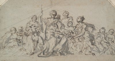 Diana com Ninfas e Putti de Unknown