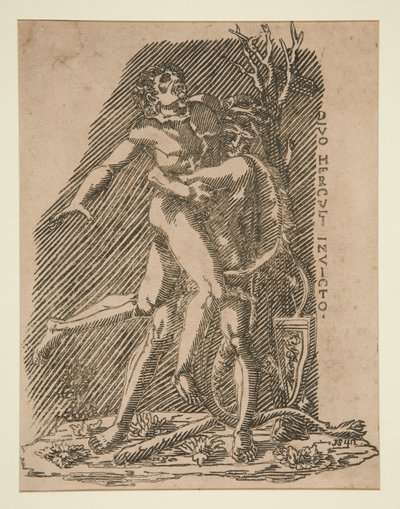 Hércules e Anteu de Unknown